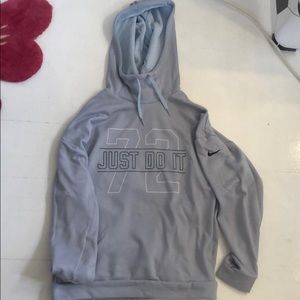 Light blue “Just do it” Nike sweatshirt